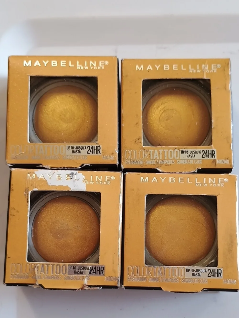 4 x Maybelline Color Tattoo Eyeshadow 40 Golden Girl